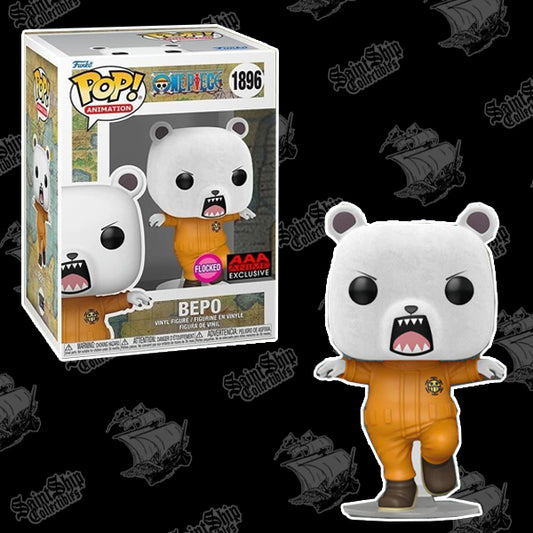 Funko Pop! One Piece: Bepo Flocked #1896 - AAA Exclusive