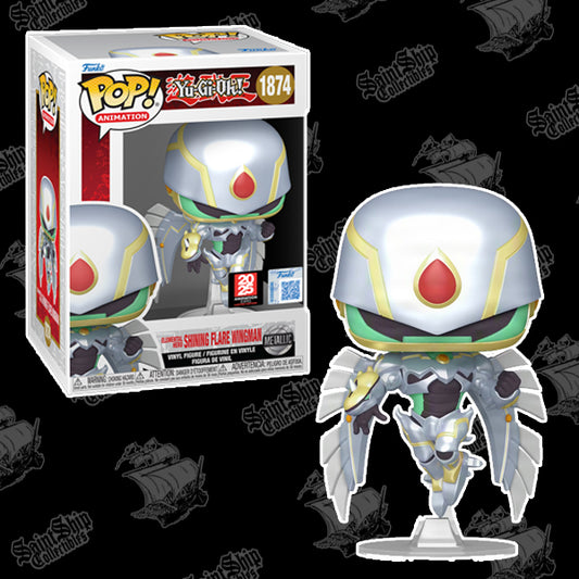 Funko Pop! YuGiOh: Elemental Hero Shining Flare Wingman #1874 - Metallic Anime Expo 2025