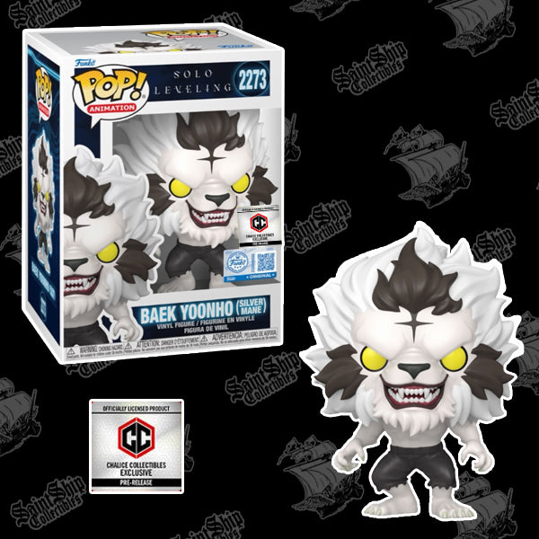Funko Pop! Solo Leveling: Baek Yoonho (Silver Mane) #2273 - Chalice PR (Pre-Order)