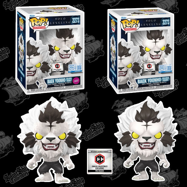 Funko Pop! Solo Leveling: Baek Yoonho (Silver Mane) Regular + Chase flocked #2273 - Chalice PR (Pre-Order)
