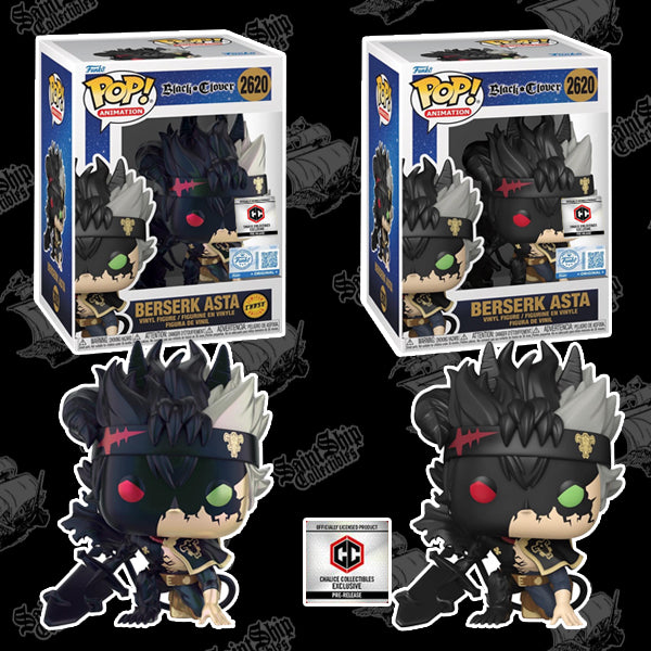 Funko Pop! Black Clover: Berserk Asta Chase + Regular #2620 - Chalice PR (Pre-Order)