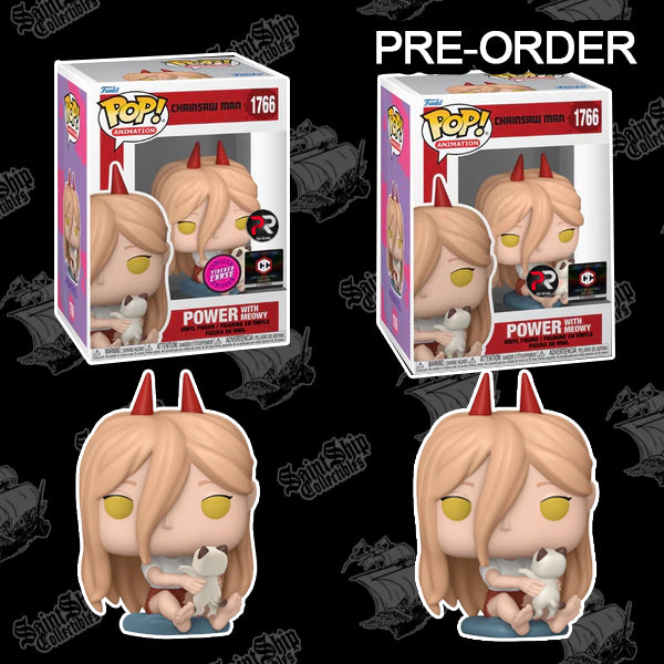 Funko Pop! Chainsaw Man: Power with Meowy Regular + Chase #1766 - Chalice Exclusive PR
