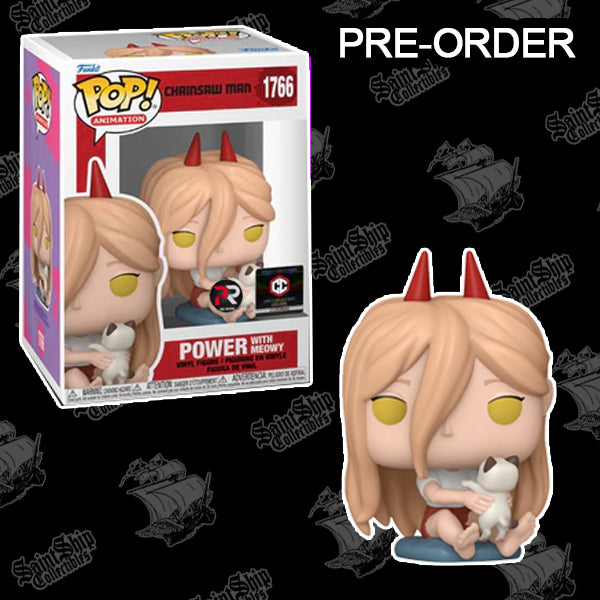Funko Pop! Chainsaw Man: Power with Meowy #1766 - Chalice Exclusive PR