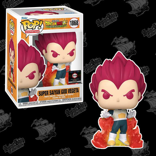 Funko Pop! Dragon Ball Super: Super Saiyan God Vegeta #1868 - Chalice Exclusive PR