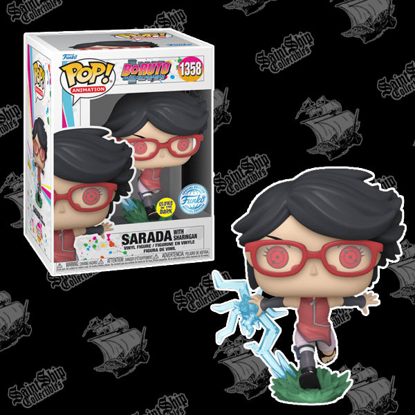 Funko Pop! Boruto : Sarada avec Sharingan Glow in the Dark #1358 - Exclusif