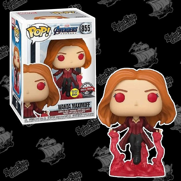 Funko Pop! Marvel Avengers Endgame : Wanda Maximoff brille dans le noir #855 - Exclusif
