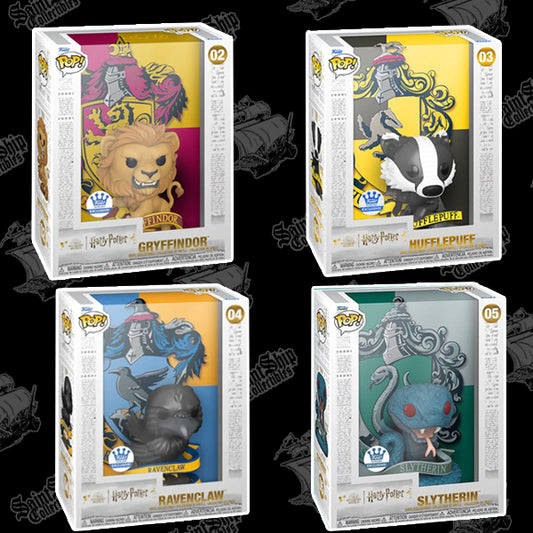 Funko Pop! Harry Potter: Art Cover Bundle Gryffindor, Hufflepuff, Ravenclaw, Slytherin - Funko Shop