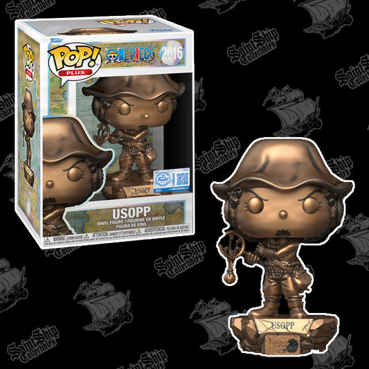 Funko Pop! One Piece: Usopp Bronze Statue 25th #2016 - Funko Shop