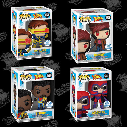Funko Pop! Marvel: X-Men 97 Lot of Cyclops, Gambit, Bishop, Magneto - Funko Shop