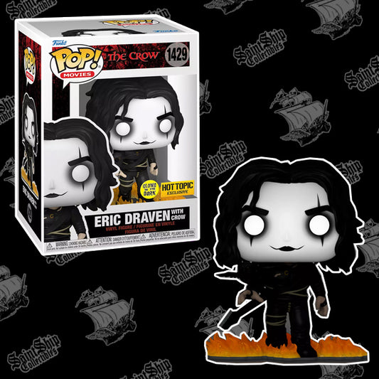 Funko Pop! The Crow : Eric Draven avec Crow #1429 - Sujet brûlant