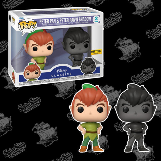 Funko Pop! Disney : Pack de 2 Peter Pan et l'Ombre de Peter Pan - Sujet brûlant