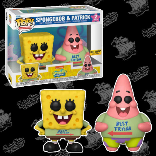 Funko Pop! Bob l'éponge : Pack de 2 Bob l'éponge et Patrick - Sujet d'actualité