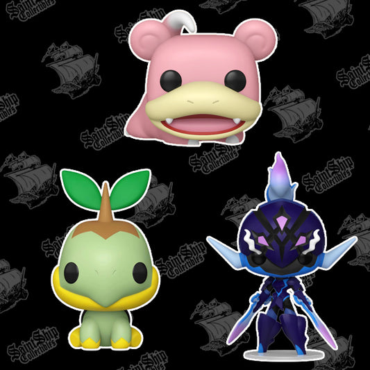 Funko Pop! Pokemon: Bundle Slowpoke, Turtwig, Ceruledge