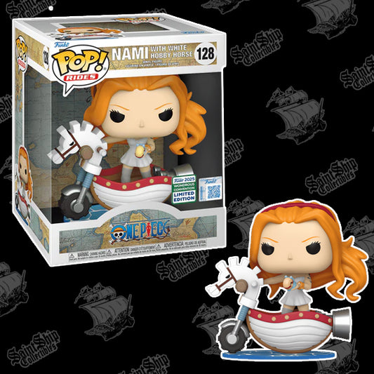 Funko Pop! One Piece: Nami with White Hobby Horse #128 - Wondercon 2025 Shared