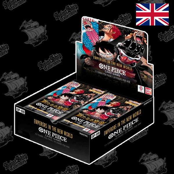 One Piece Card Game Booster Box OP09 Emperors in the New World SaintShip Collectibles One Piece Card Game Booster Box OP09 Emperors in the New World SaintShip Collectibles