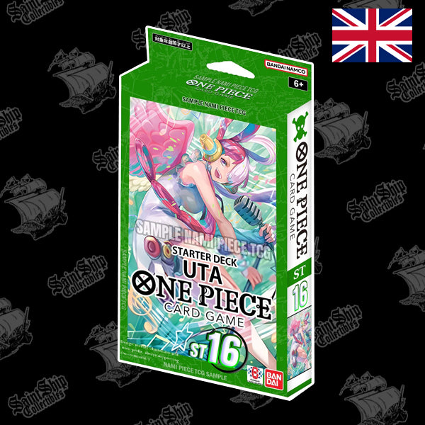 One Piece Card Game Starter Deck ST-16 Green Uta SaintShip Collectibles One Piece Card Game Starter Deck ST-16 Green Uta SaintShip Collectibles