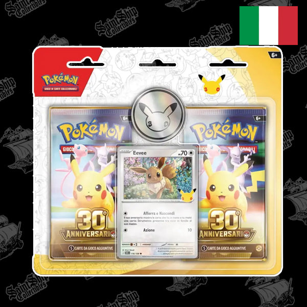 Pokemon 30° anniversario Blister 2 buste Eevee (ITA)