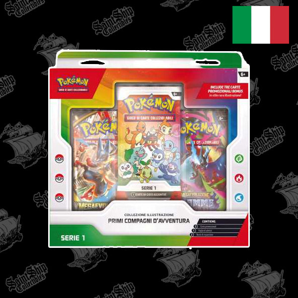 Pokemon Megaevoluzione - Collezione Illustrazione Primi Compagni d'Avventura (ITA)