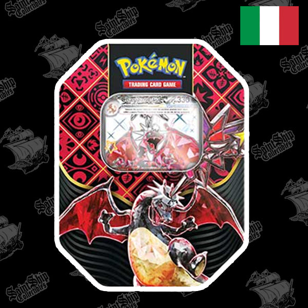 Pokemon Scarlet & Violet: Paldea's Destiny - Tin Shiny Charizard, Great Fangs, Ironfurrow (ITA)