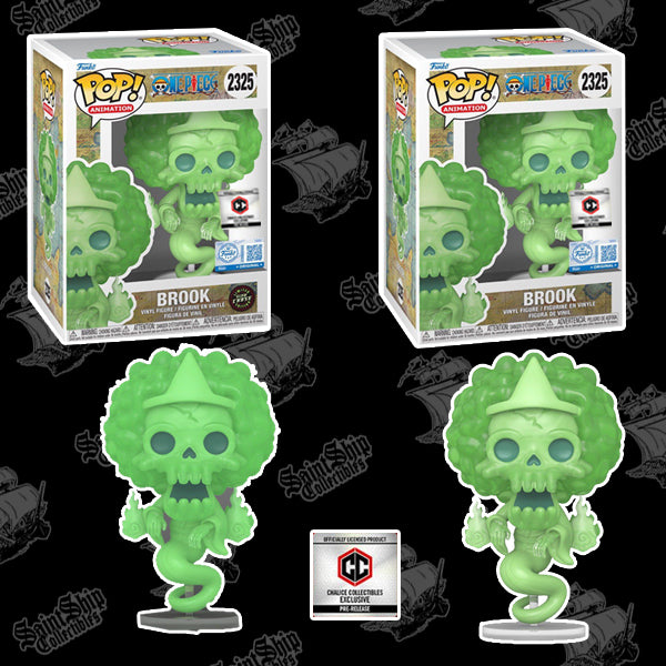 Funko Pop! One Piece: Brook Regular + Chase Glow in the Dark #2325 - Chalice PR (Pre-Order)