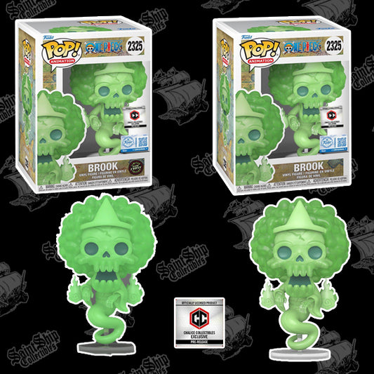 Funko Pop! One Piece: Brook Regular + Chase Glow in the Dark #2325 - Chalice PR (Pre-Order)
