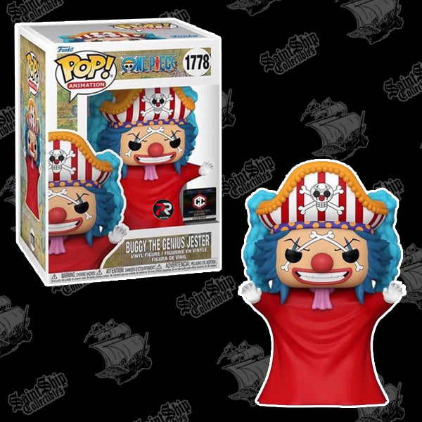 Funko Pop! One Piece: Buggy the Genius Jester #1778 - Chalice Exclusive PR