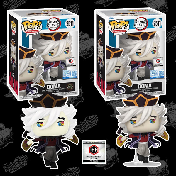 Funko Pop! Demon Slayer: Doma Chase Glow in the Dark + Regular #2511 - Chalice PR (Pre-Order)