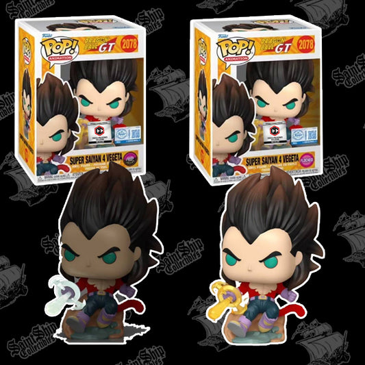 Funko Pop! Dragon Ball GT: Super Saiyan 4 Vegeta Regular + Chase Glow in the Dark #2078 - Chalice PR