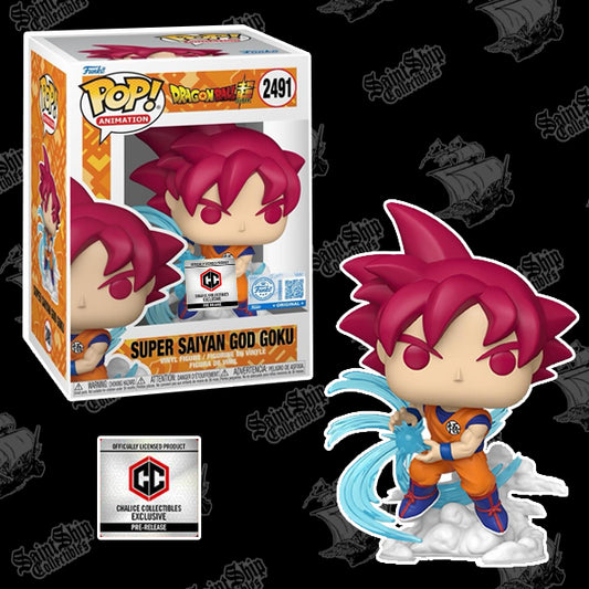 Funko Pop! Dragon Ball Super: Super Saiyan God Goku #2491 - Chalice PR (Pre-Order)