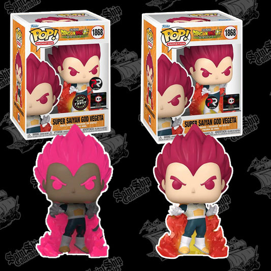 Funko Pop! Dragon Ball Super: Super Saiyan God Vegeta Regular + Chase #1868 - Chalice Exclusive PR