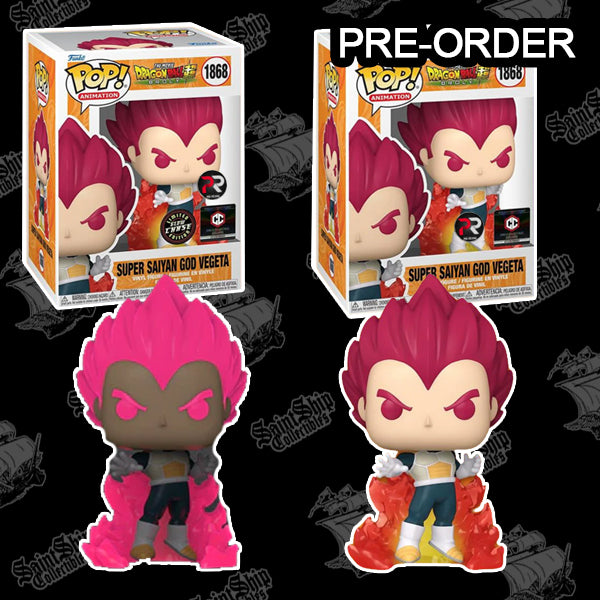 Funko Pop! Dragon Ball Super: Super Saiyan God Vegeta Regular + Chase #1868 - Chalice Exclusive PR (Pre Order)