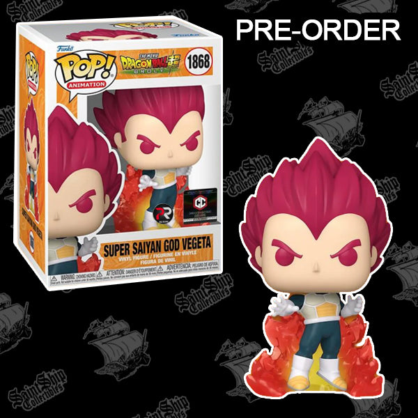 Funko Pop! Dragon Ball Super: Super Saiyan God Vegeta #1868 - Chalice Exclusive PR (Pre Order)