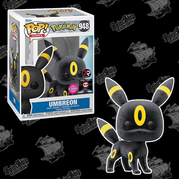 Funko Pop! Pokémon : Umbreon Flocked #948 – Calice PR exclusif