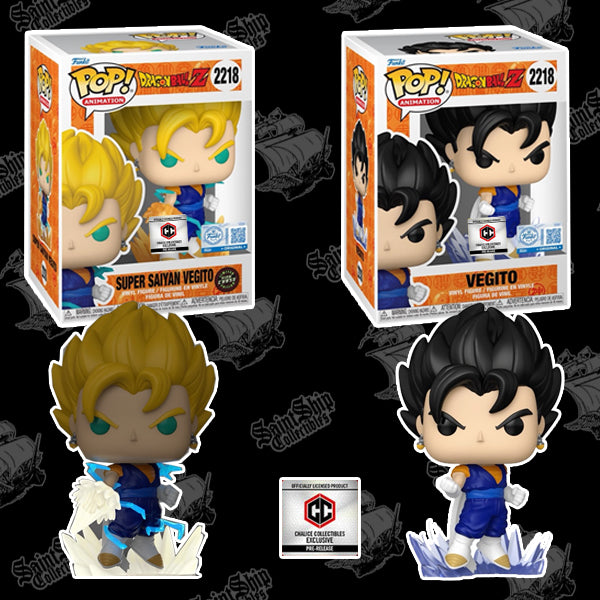 Funko Pop! Dragon Ball Z: Super Saiyan Vegito Regular + Chase Glow in the Dark #2218 - Chalice PR (Pre-Order)