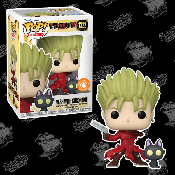 Funko Pop! Trigun: Vash with Kuroneko #1322 - Crunchyroll Exclusive