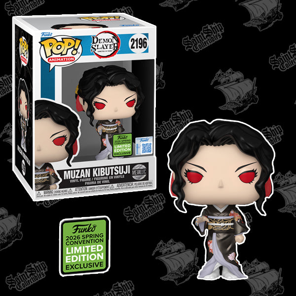 Funko Pop! Demon Slayer: Muzan Kibutsuji #2196 - ECCC 2026 Metallic Shared