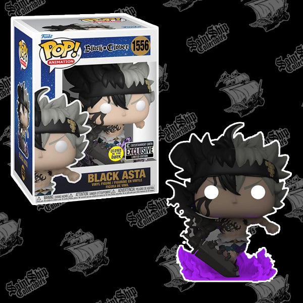 Funko Pop! Black Clover: Black Asta Glow in the Dark #1556 - Entertainment Earth Exclusive