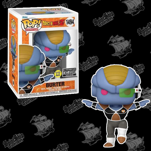 Funko Pop! Dragon Ball Z (DBZ): Burter Glow in the Dark #1494 - Entertainment Earth Exclusive