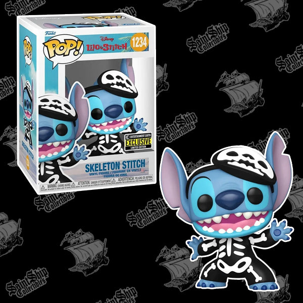 Funko Pop! Lilo & Stitch: Skeleton Stitch #1234 - Entertainment Earth Exclusive