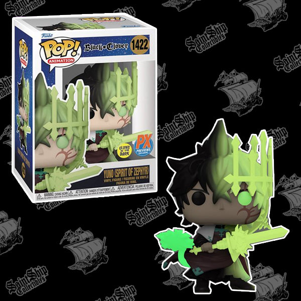 Funko Pop! Black Clover: Yuno (Spirit of Zephyr) Glow in the Dark #1422 - PX