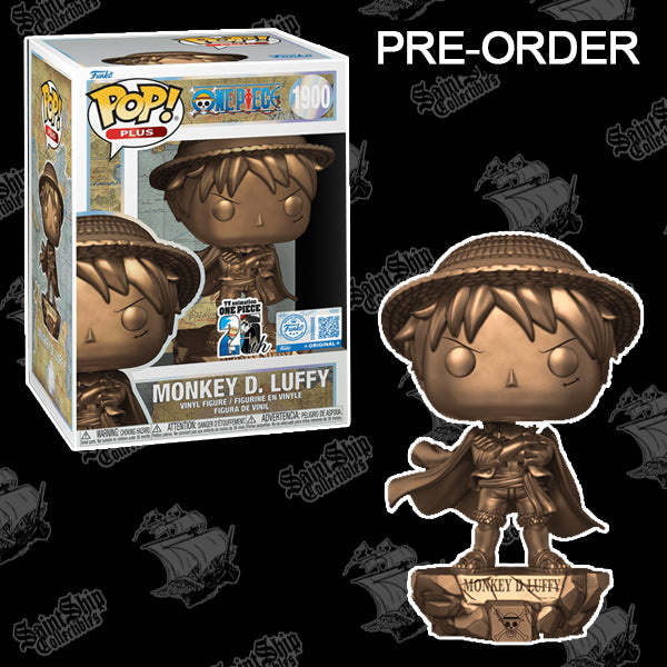 Funko Pop! One Piece: Monkey D. Luffy Bronze Statue 25th #1900 - Funko Shop (Pre-Order)