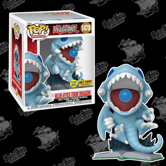 Funko Pop! YuGiOh: Blue-Eyes Toon Dragon Glow in The Dark #1478 - Hot Topic