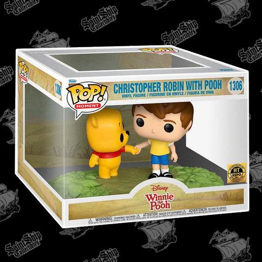 Funko Pop! Disney Winnie the Pooh: Cristopher Robin with Pooh #1306 - Hot Topic Expo