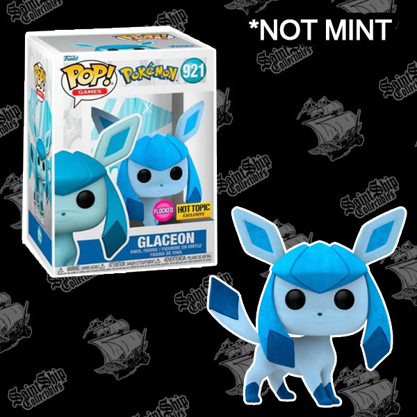 Funko Pop! Pokémon : Glaceon Flocked #921 – Sujet brûlant – PAS NEUF