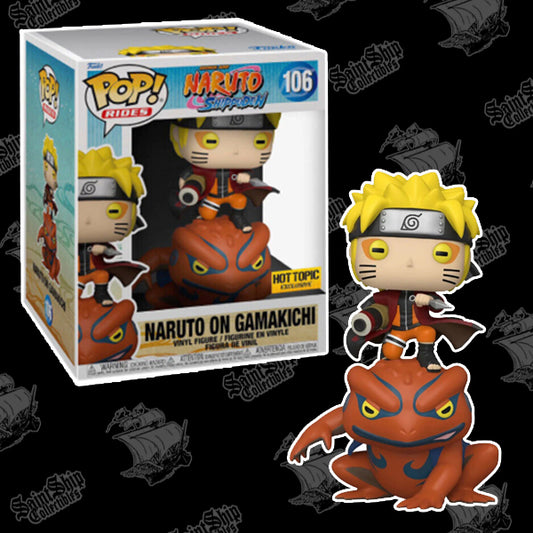 Funko Pop! Naruto Shippuden: Naruto on Gamakichi #106 - Hot Topic