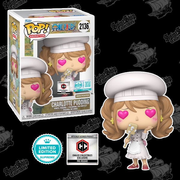 Funko Pop! One Piece: Charlotte Pudding #2136 - Limited Edition 9500 Chalice PR