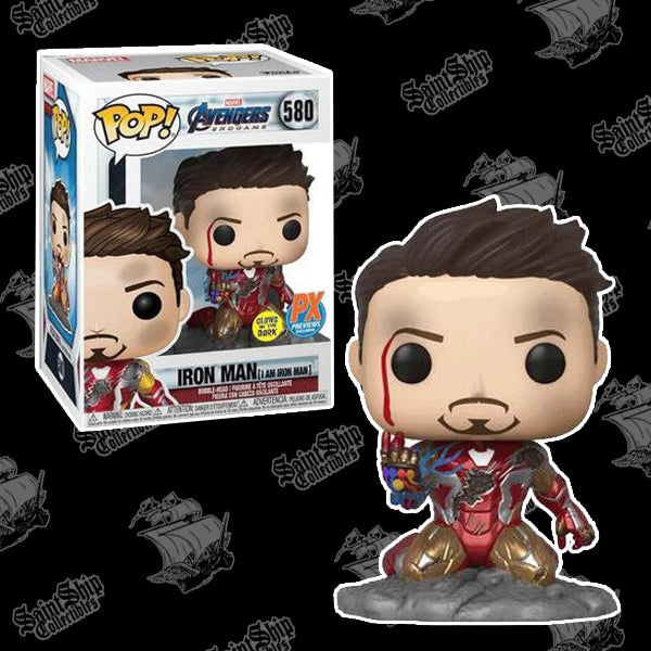 Funko Pop! Marvel Avengers: Iron Man (I Am Iron Man) #580 - PX