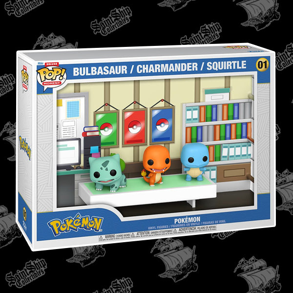 Funko Pop! Pokémon : Bulbizarre, Salamèche, Carapuce Deluxe #01