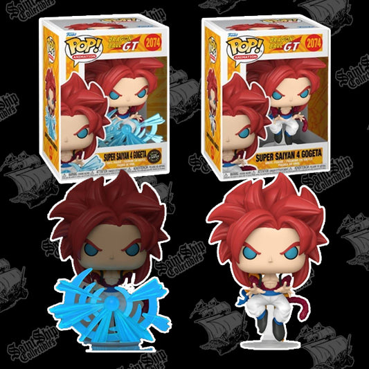 Funko Pop! Dragon Ball GT: Super Saiyan 4 Gogeta regular + Chase glow in the Dark #2074 (Pre-Order)
