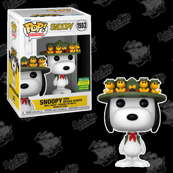 Funko Pop! Snoopy: Snoopy with Beagle Scouts #1553 - SDCC 2024 Shared